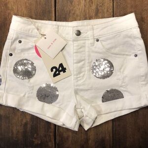 Sass & Bide White Denim Shorts